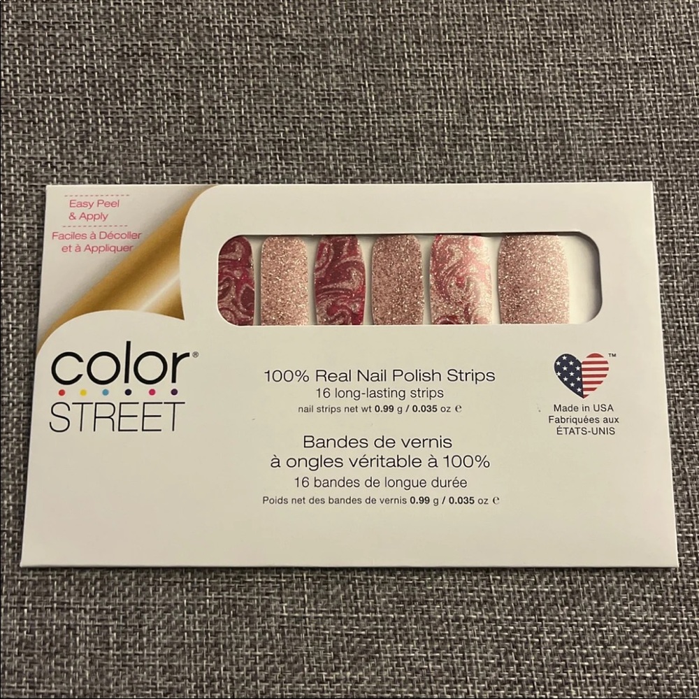 Color Street 100% Real Nail Polish Strips in Feeling Marble, Brand New